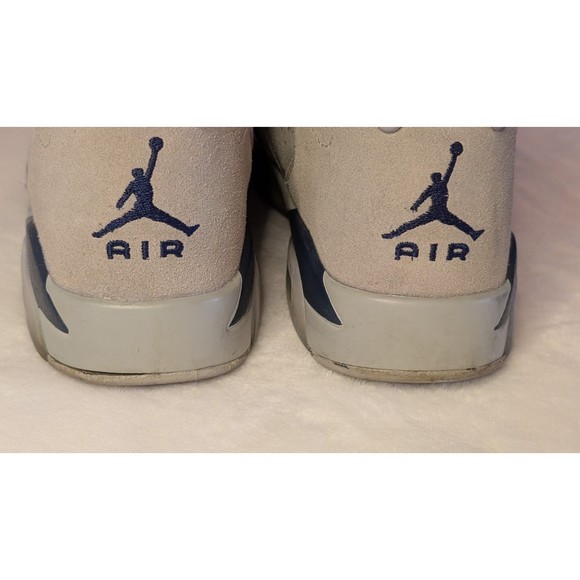 Air Jordan 6 VI Mid Georgetown Retro Men's Size-7 Grey/Blue Sneakers CT8529-012 - Picture 5 of 16